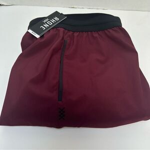 Rhone NWT 5" Mako Tech Short Unlined Maroon Standard Fit Elastic Waist‎ size XXL